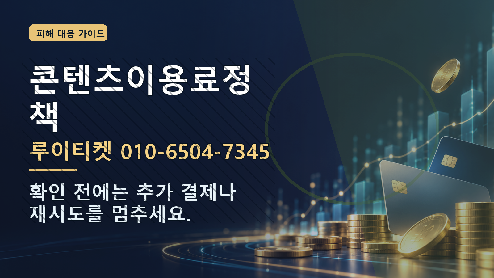 콘텐츠이용료정책: 루이티켓 010-6504-7345 · 확인 전에는 추가 결제나 재시도를 멈추세요.